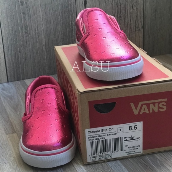 NWT VANS Classic Slip On Metallic Heats AUTHENTIC - Picture 3 of 6